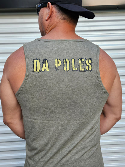 Da Poles, Simply Put Tank Top - Military Green