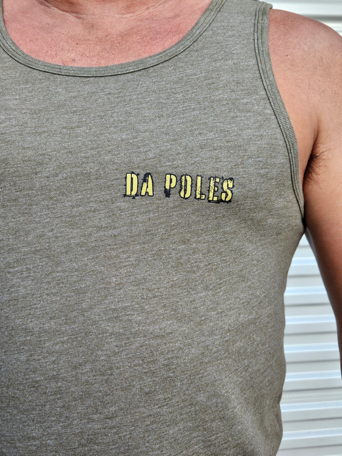 Da Poles, Simply Put Tank Top - Military Green