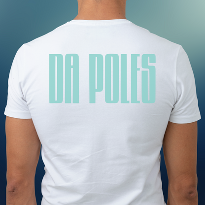 Da Poles - Aqua on White